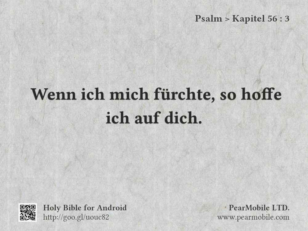 Psalm, Kapitel 56:3